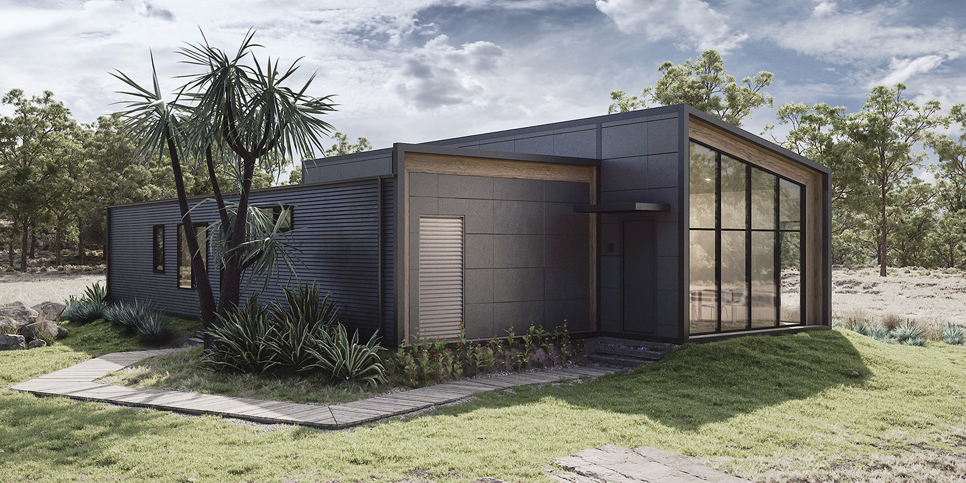 Modern modular home designed by Fox Modular in Perth