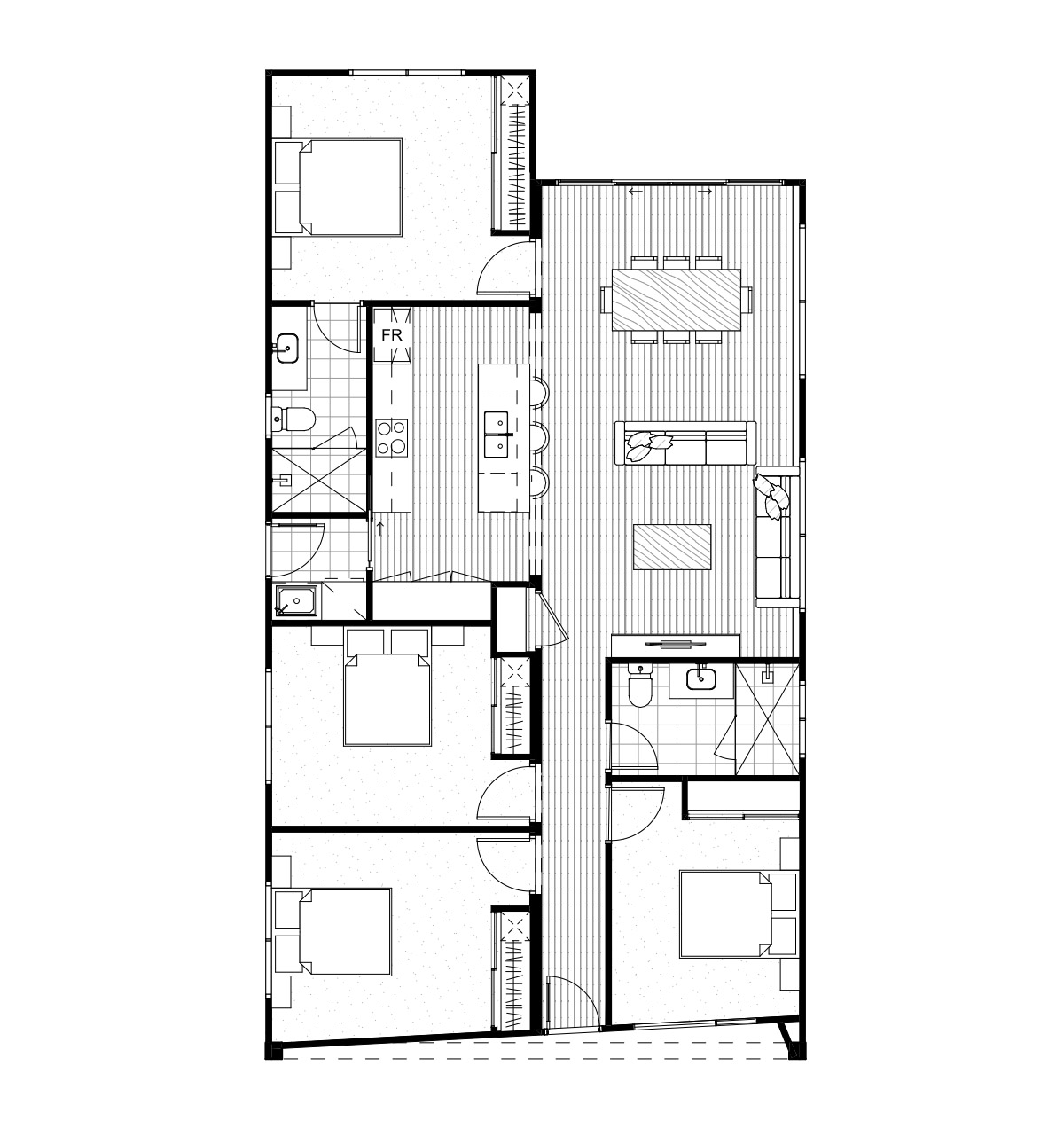 Spacious 4 bedroom floorplan designed for Bold Boundaries